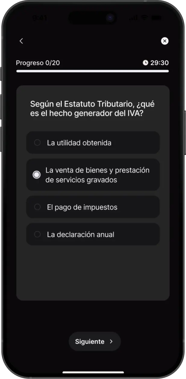 Pregunta de un duelo sobre el hecho generador del IVA